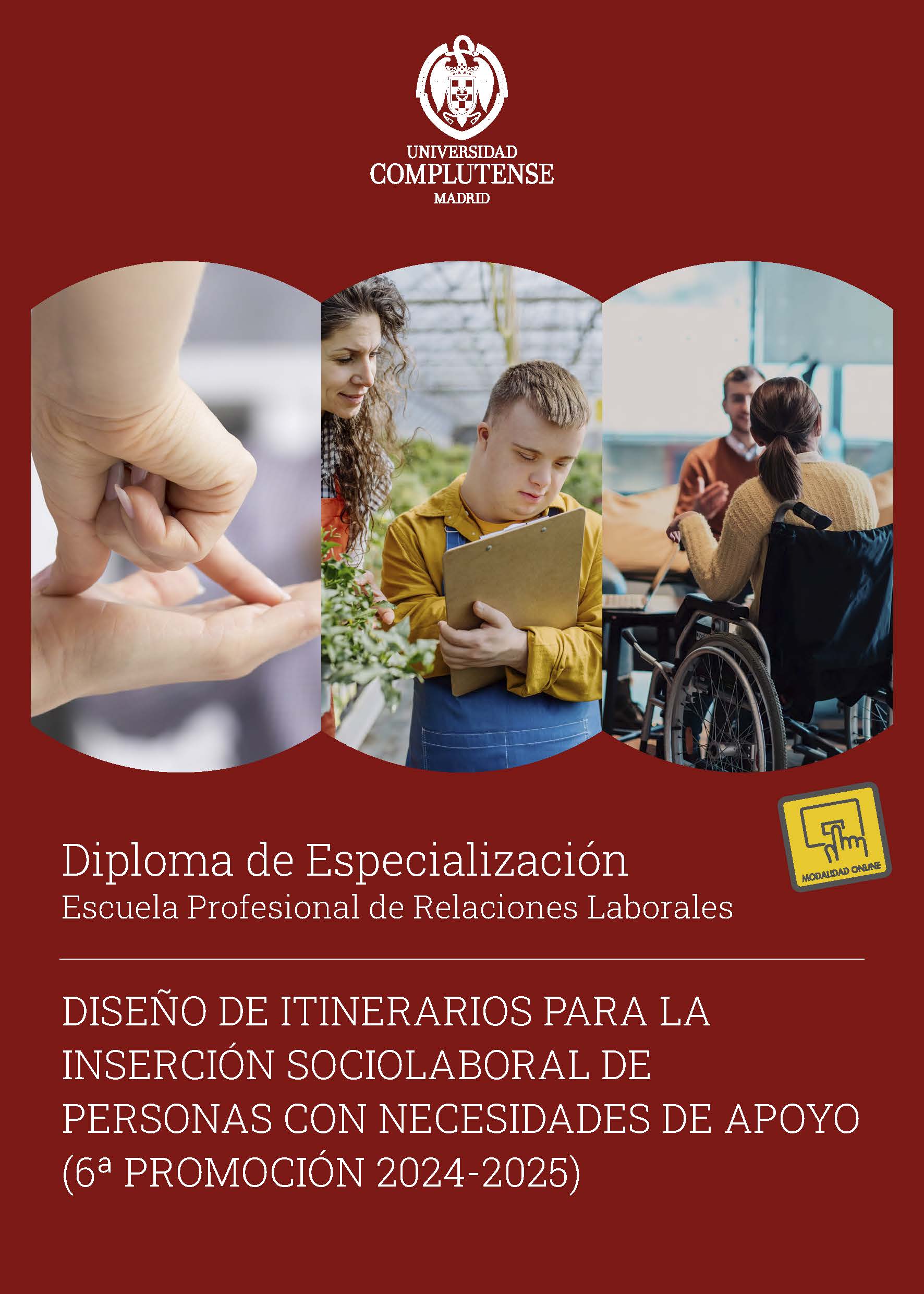 Especialista en Diseño de itinerarios para la inserción sociolaboral de personas con necesidades de apoyo